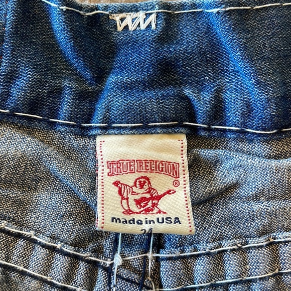 True Religion Denim Jeans - Super T Embroidery with Big Stitch - Men’s US 34 - Picture 8 of 11